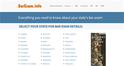 Desktop Screenshot of barexam.info